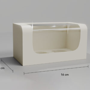 Caja para 2 cupcakes