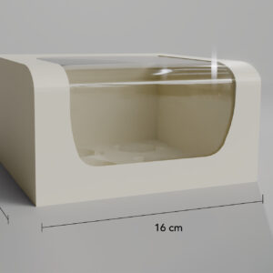 Caja para 4 cupcakes