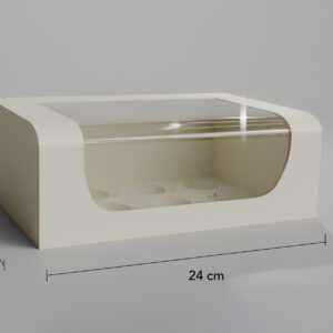 Caja para 6 cupcakes